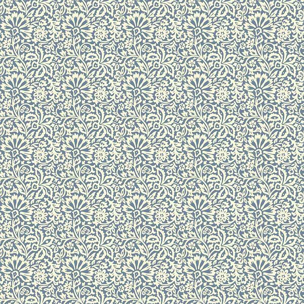 Flora-Behang-Tapete-GP&J Baker-Indigo-Rol-BW45097.5-Selected Wallpapers