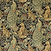 Forest Velvet stof-Fabric-Tapete-Morris & Co-Charcoal-Meter (M1)-226705-Selected Wallpapers