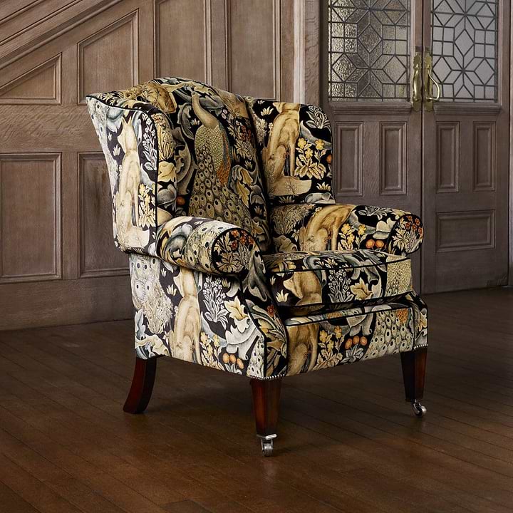 Forest Velvet stof-Fabric-Tapete-Morris & Co-Selected Wallpapers