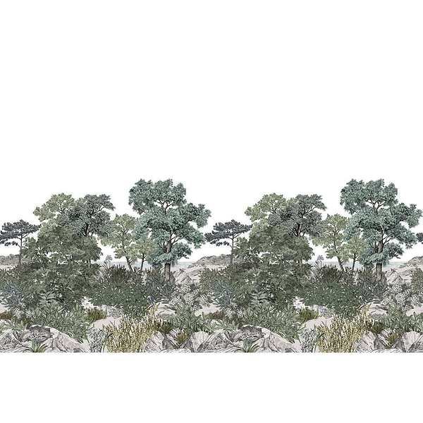 Foret de Bretagne-behang-Tapete-Isidore Leroy-Selected Wallpapers