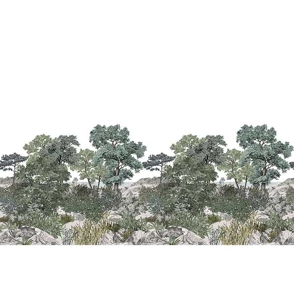 Foret de Bretagne-behang-Tapete-Isidore Leroy-Selected Wallpapers