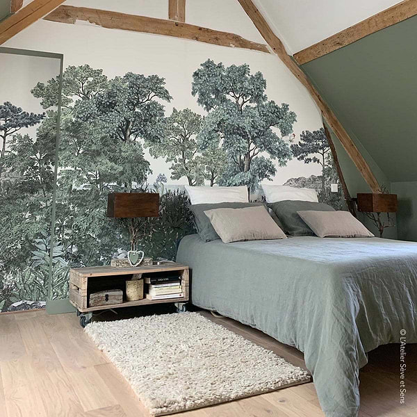 Foret de Bretagne-behang-Tapete-Isidore Leroy-Selected Wallpapers