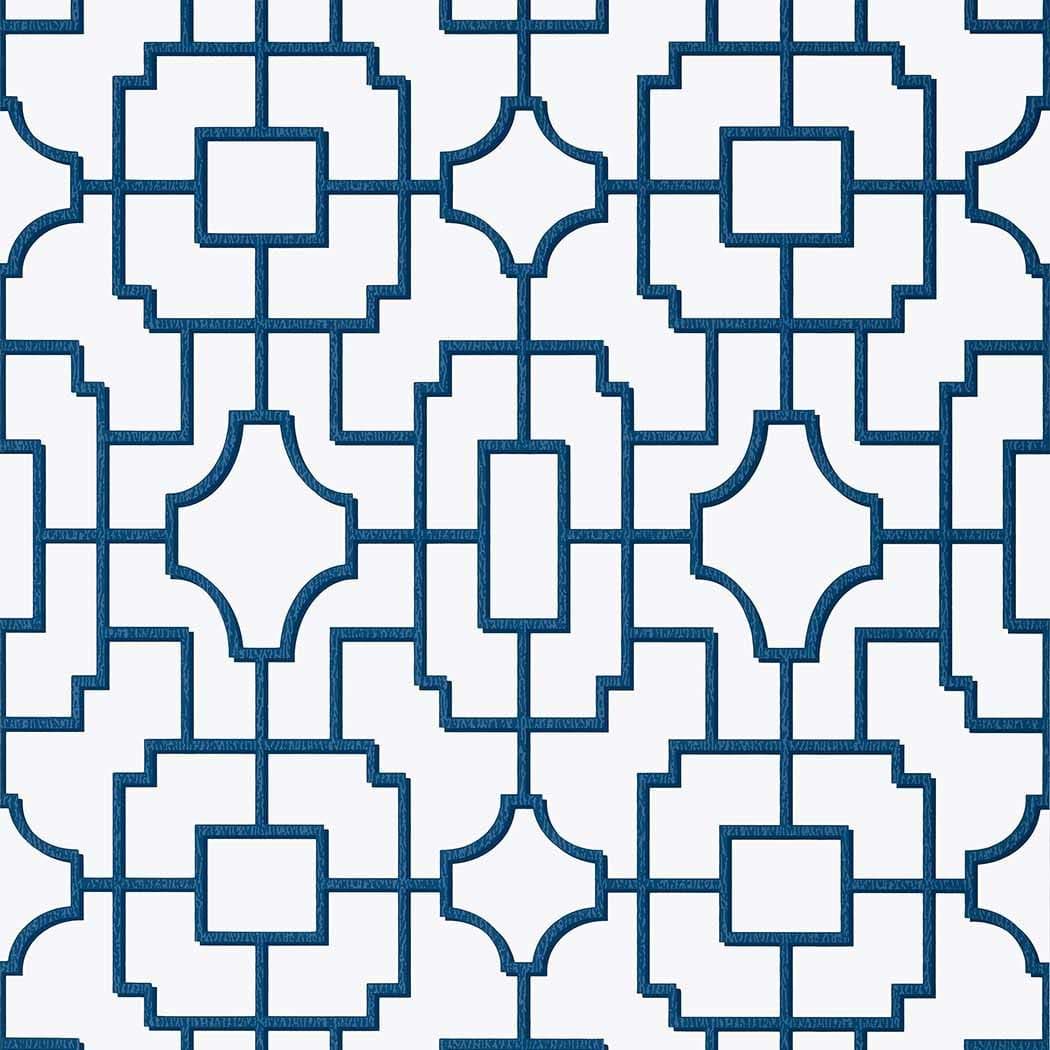 Fretwork-Behang-Tapete-Thibaut-Navy-Rol-T20867-Selected Wallpapers