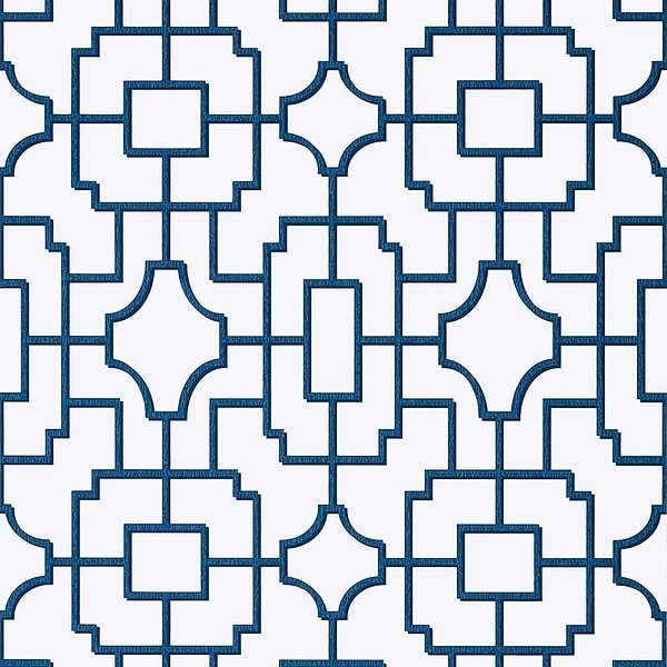 Fretwork-Behang-Tapete-Thibaut-Navy-Rol-T20867-Selected Wallpapers