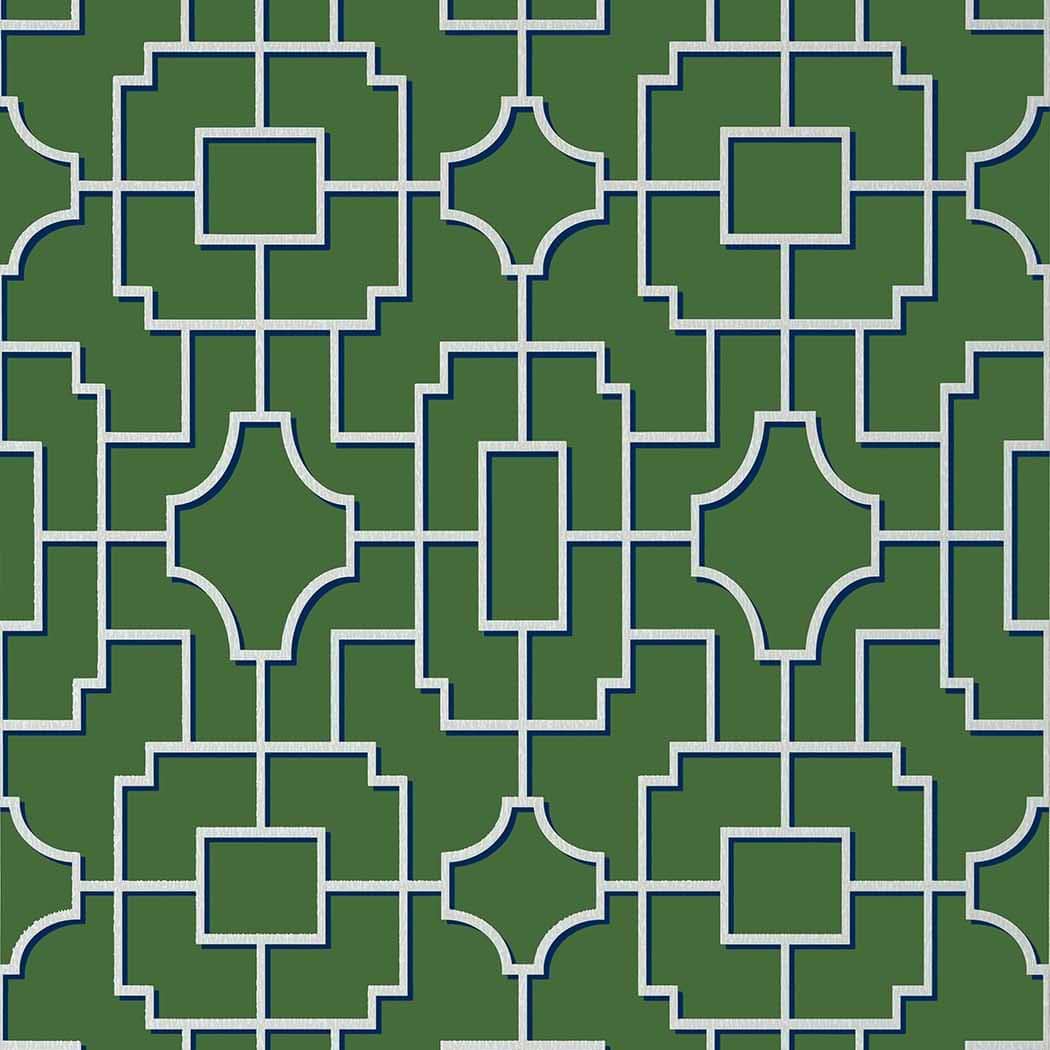 Fretwork-Behang-Tapete-Thibaut-Emerald-Rol-T20874-Selected Wallpapers