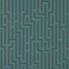 Fretwork-behang-Tapete-GP&J Baker-Indigo/Teal-Rol-BW45007.9-Selected Wallpapers