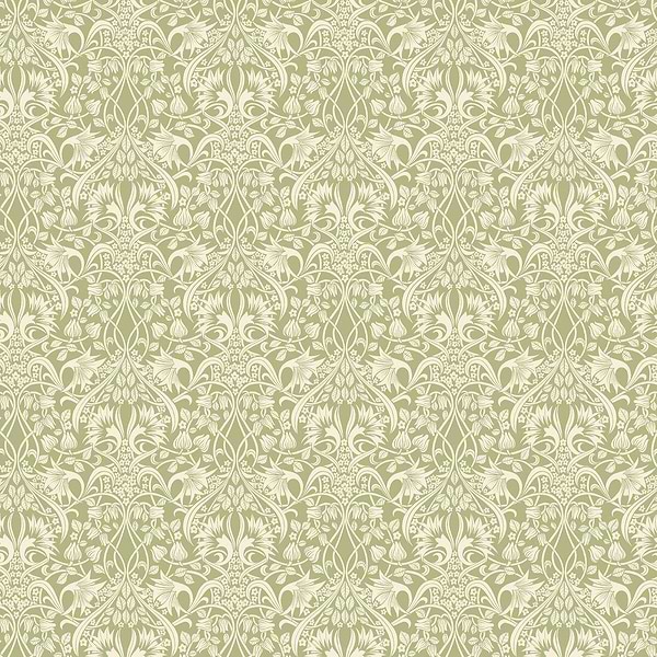 Fritillerie-Behang-Tapete-GP&J Baker-Green-Rol-BW45102.1-Selected Wallpapers