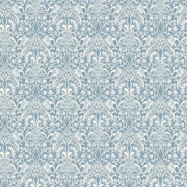 Fritillerie-Behang-Tapete-GP&J Baker-Blue-Rol-BW45102.2-Selected Wallpapers