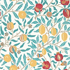 Fruit-Behang-Tapete-Morris & Co-Green Indigo / Madder-Rol-217085-Selected Wallpapers