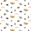 Garden Friends-behang-Tapete-Harlequin-Poppy/Ochre/Leaf-Rol-112635-Selected Wallpapers