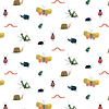 Garden Friends-behang-Tapete-Harlequin-Poppy/Ochre/Leaf-Rol-112635-Selected Wallpapers