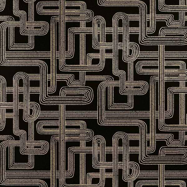 Gatsby Metallics-Wallpaper-Coordonne-Black-Metallics-9600803-Selected Wallpapers