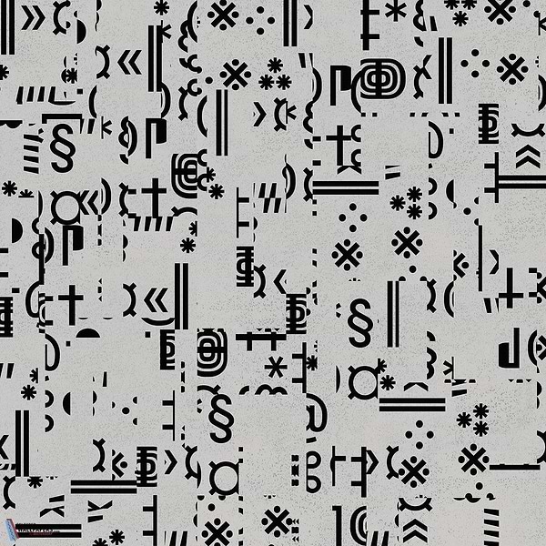 Geroglifici-Behang-Wall & Deco-01-CWC-WDGE2301-Selected Wallpapers