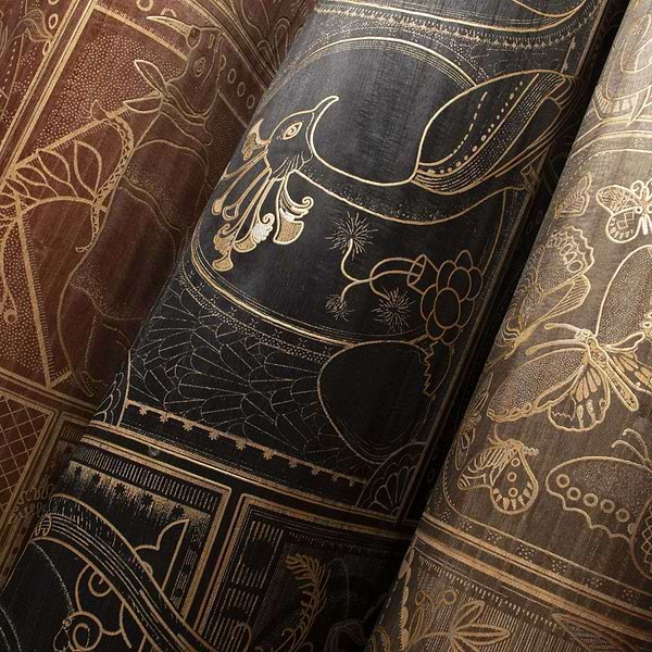 Golden Tiger-Behang-Tapete-Moooi-Selected Wallpapers