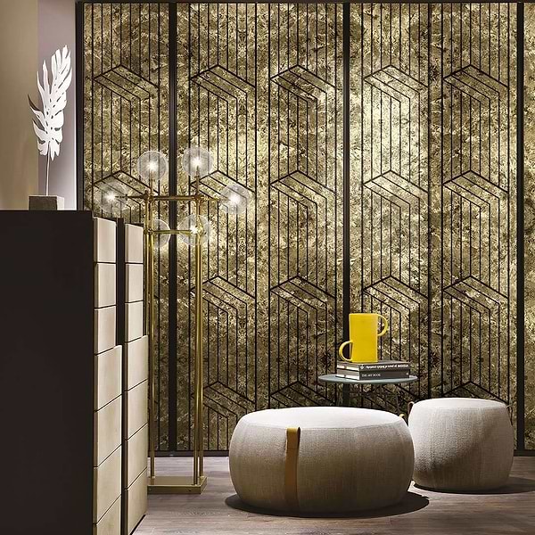 Goldfinger-behang-Tapete-Inkiostro Bianco-Selected Wallpapers