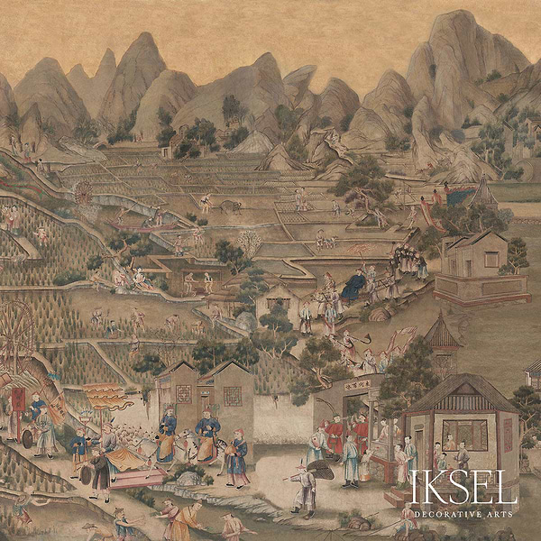 Governor's Visit-wallpaper-Iksel-Gouache-225 cm-SC111_CS02-Selected Wallpapers