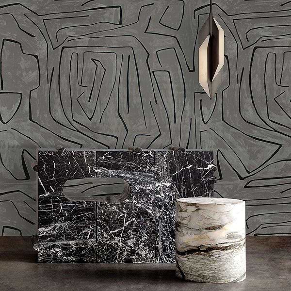 Graffito-behang-Tapete-Kelly Wearstler-Selected Wallpapers