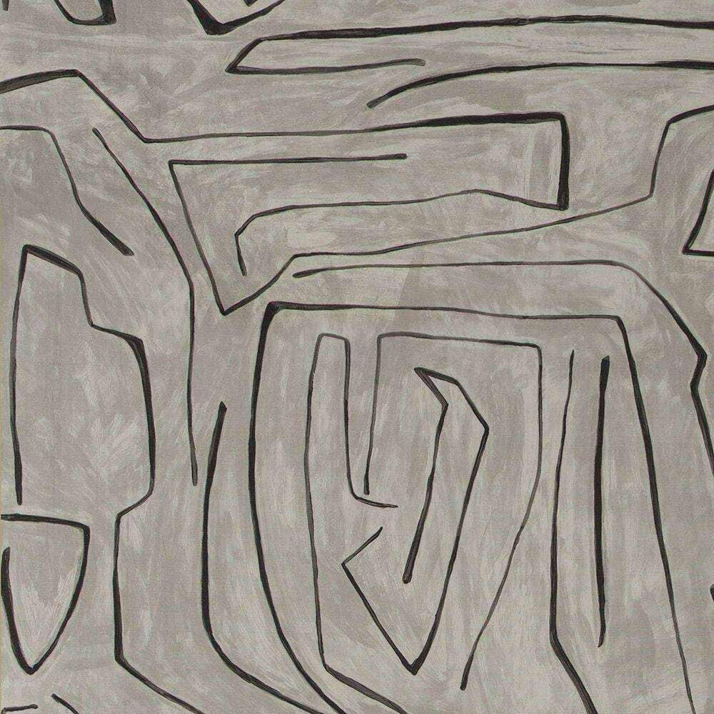 Graffito stof-Fabric-Tapete-Kelly Wearstler-Graphite-Meter (M1)-GWF-3530.118-Selected Wallpapers