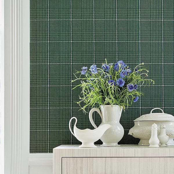 Grassmarket Check-Behang-Tapete-Thibaut-Selected Wallpapers