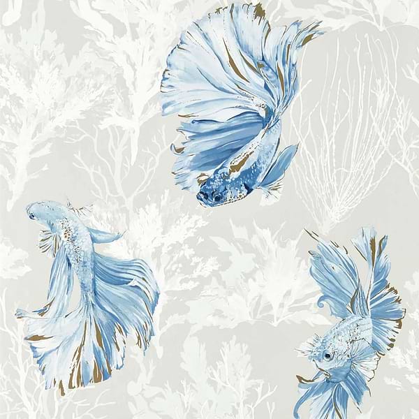 Halfmoon-behang-Tapete-Harlequin-Stilness/Indigo-Rol-112766-Selected Wallpapers