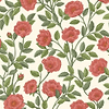 Hampton Roses-behang-Tapete-Cole & Son-Rouge & Spring Green-Rol-118/7013-Selected Wallpapers