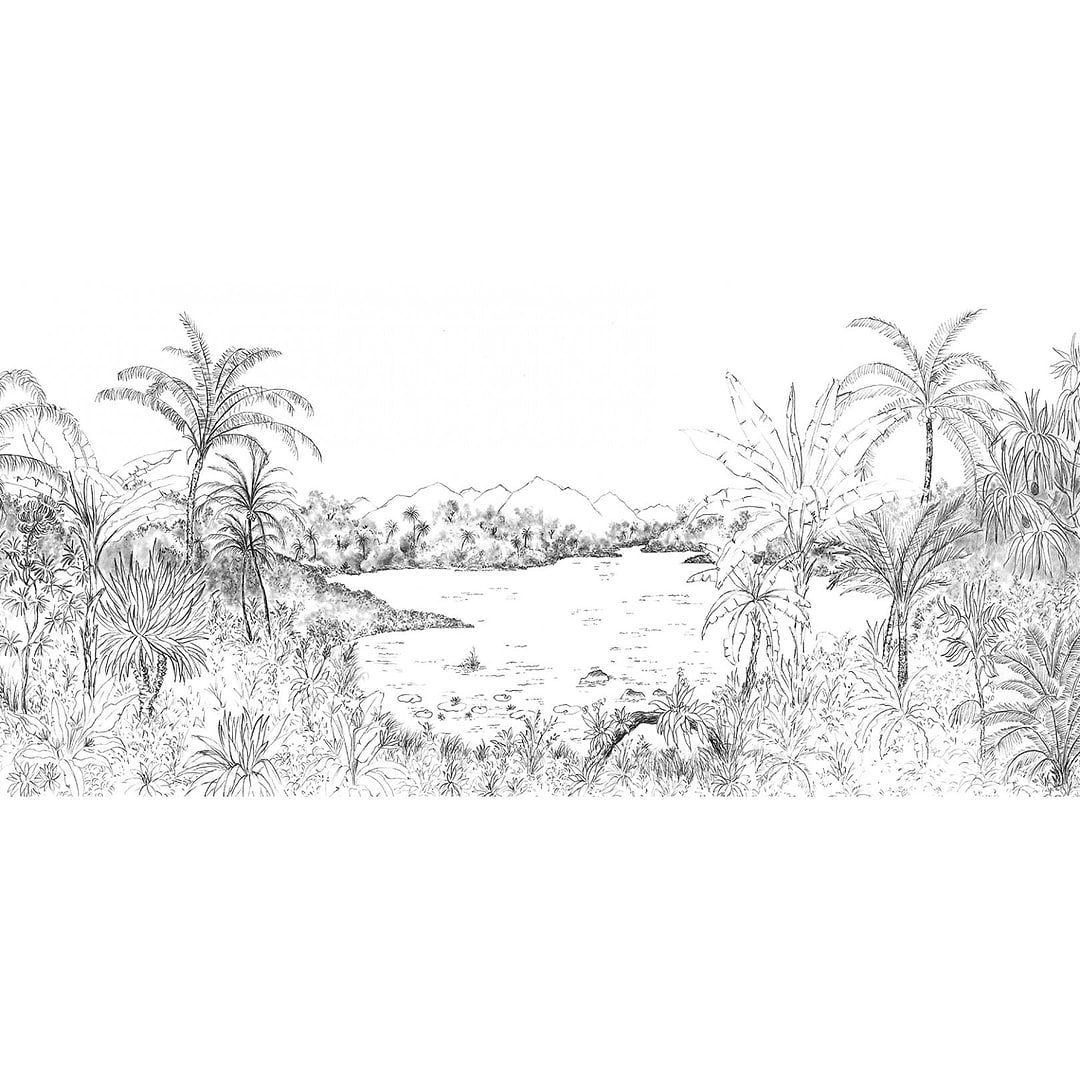 Hanalei-behang-Tapete-Les Dominotiers-Selected Wallpapers