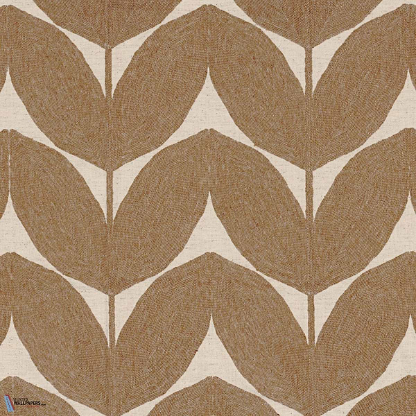 Herbes Folles stof-Fabric-Tapete-Casamance-Tabac-Meter (M1)-41330646-Selected Wallpapers