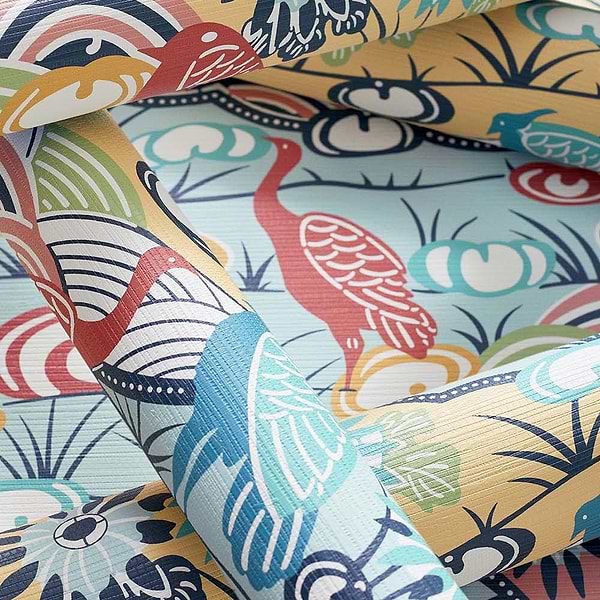 Heron Stream-Behang-Tapete-Thibaut-Selected Wallpapers