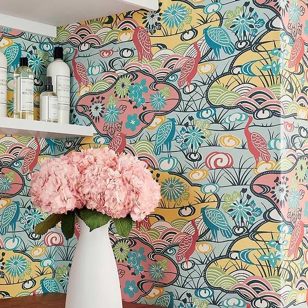 Heron Stream-Behang-Tapete-Thibaut-Selected Wallpapers