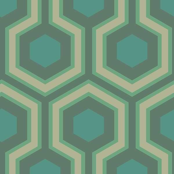 Hicks' Grand-behang-Tapete-Cole & Son-Teal-Rol-95/6034-Selected Wallpapers