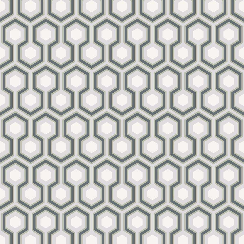 Hicks' Hexagon-behang-Tapete-Cole & Son-Ink-Rol-66/8055-Selected Wallpapers