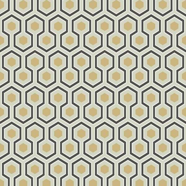 Hicks' Hexagon-behang-Tapete-Cole & Son-Black-Rol-66/8056-Selected Wallpapers