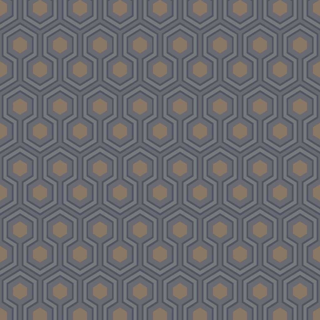 Hicks' Hexagon-behang-Tapete-Cole & Son-Soot-Rol-95/3015-Selected Wallpapers