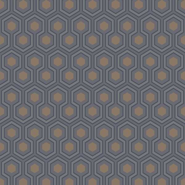 Hicks' Hexagon-behang-Tapete-Cole & Son-Soot-Rol-95/3015-Selected Wallpapers
