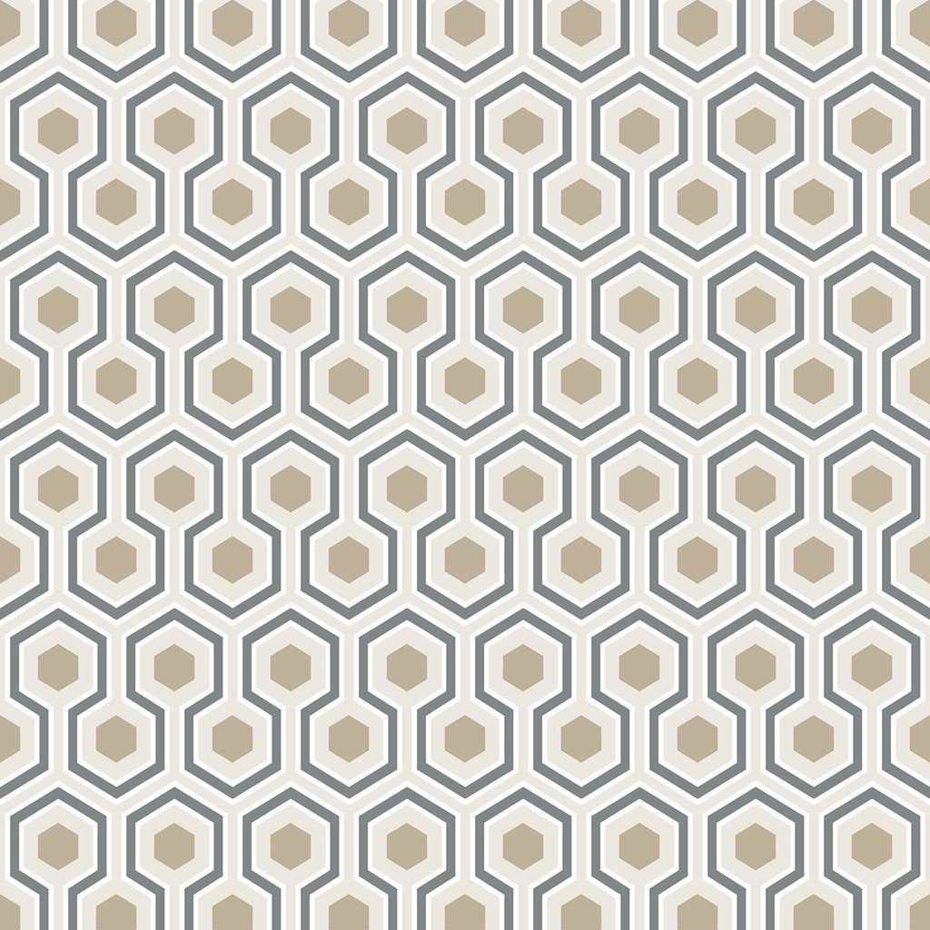 Hicks' Hexagon-behang-Tapete-Cole & Son-Charcoal-Rol-95/3016-Selected Wallpapers