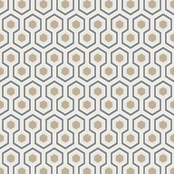 Hicks' Hexagon-behang-Tapete-Cole & Son-Charcoal-Rol-95/3016-Selected Wallpapers