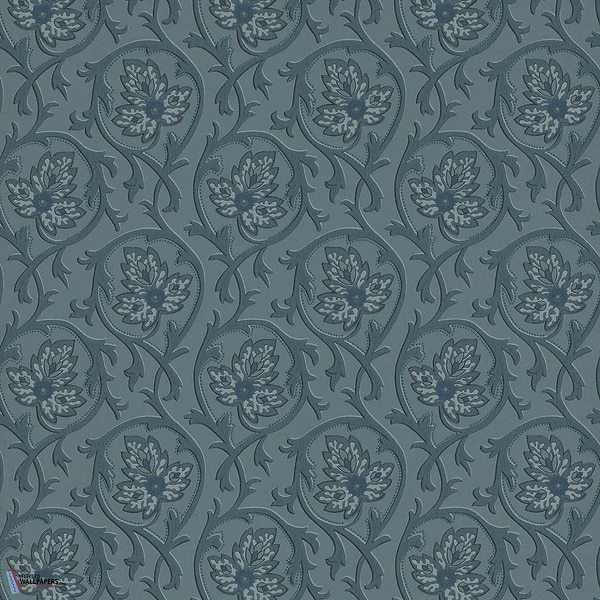 Hoja-behang-Tapete-Little Greene-Air Force Blue-Rol-0263HOAIRFO-Selected Wallpapers