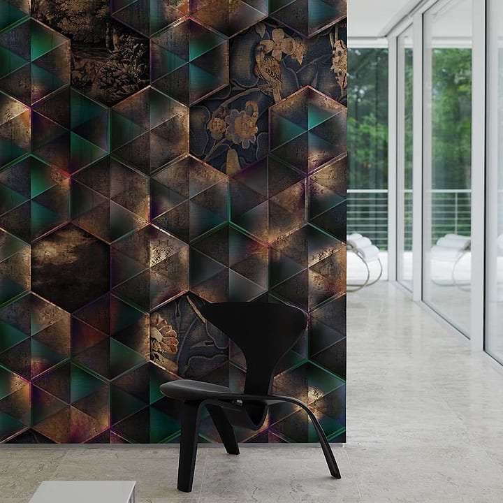Holographic Reflections-behang-Tapete-Muance-Selected Wallpapers