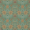 Honeysuckle and Tulip-behang-Tapete-Morris & Co-Emerald/Russet-Rol-214704-Selected Wallpapers