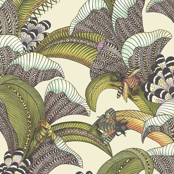 Hoopoe Leaves-Behang-Cole & Son-Cream-Rol-119/1001-Selected Wallpapers