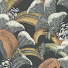 Hoopoe Leaves-Behang-Cole & Son-Charcoal-Rol-119/1005-Selected Wallpapers