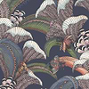 Hoopoe Leaves-Behang-Cole & Son-Midnight-Rol-119/1006-Selected Wallpapers