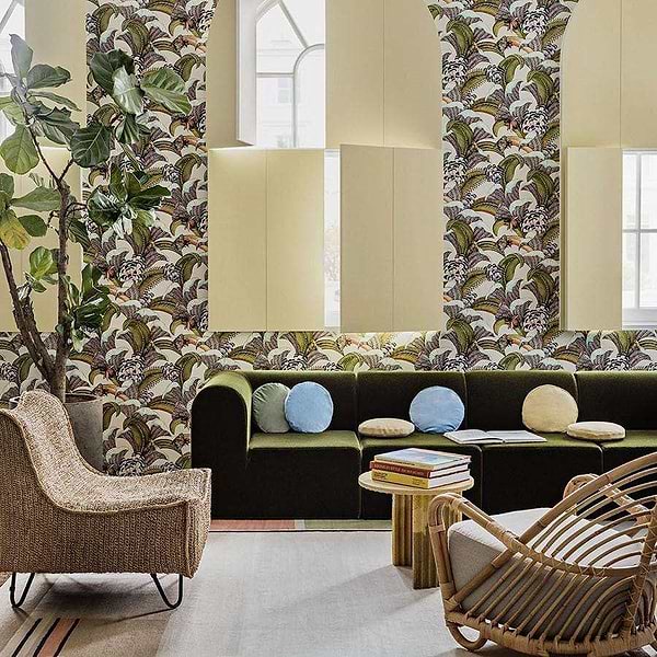 Hoopoe Leaves-Behang-Cole & Son-Selected Wallpapers
