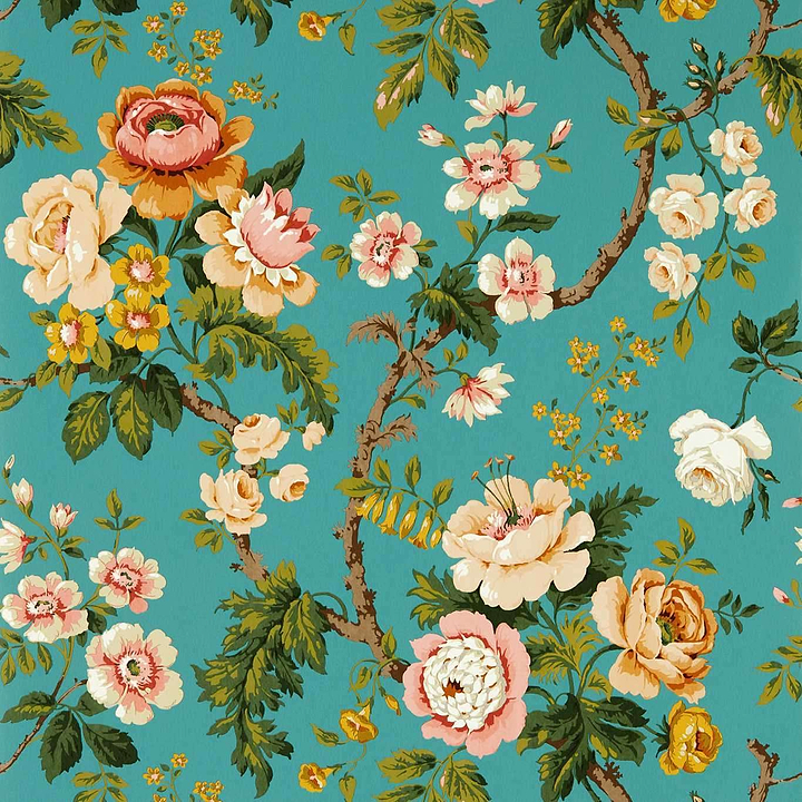 Hykenham-behang-Tapete-Sanderson-High Sea/Ginger-Rol-217041-Selected Wallpapers