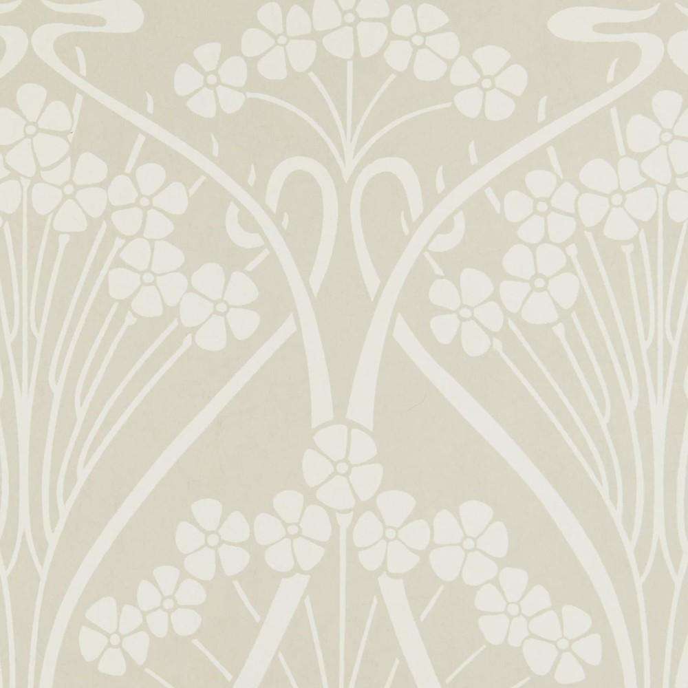 Ianthe Mono-Behang-Tapete-Liberty-Pewter White-Rol-07241002K-Selected Wallpapers