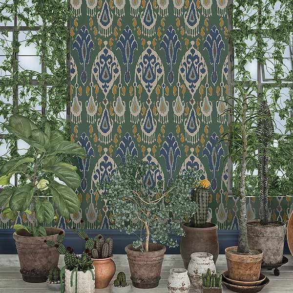 Ikat Bokhara-behang-Tapete-GP&J Baker-Selected Wallpapers