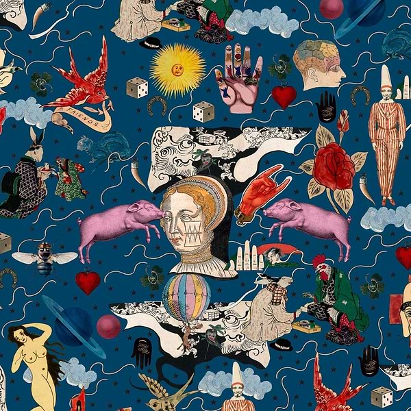 Illusionary Daytime-Behang-Tapete-Mind the Gap-Blue-300 cm (standaard)-WP20617-Selected Wallpapers