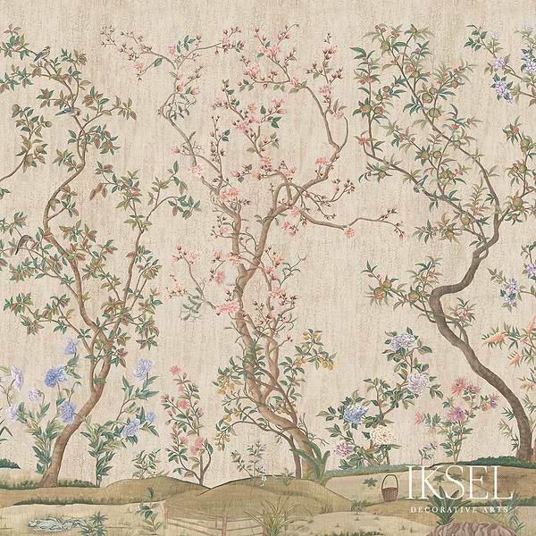 Imperial Garden-behang-Iksel-Crackled Beige-225 cm-SC104_CS24-Selected Wallpapers