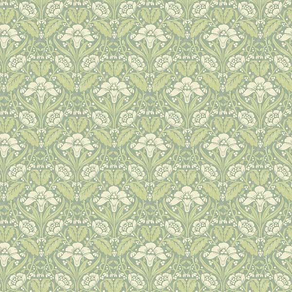 Iris Meadow-Behang-Tapete-GP&J Baker-Aqua/Green-Rol-BW45101.3-Selected Wallpapers