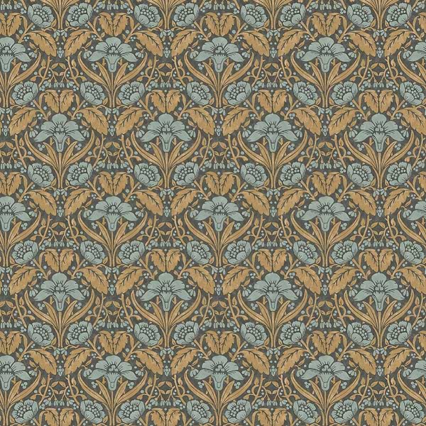 Iris Meadow-Behang-Tapete-GP&J Baker-Charcoal-Rol-BW45101.6-Selected Wallpapers